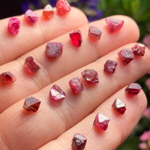 Spinel Crystal - Raw Spinel - Red Spinel - Pink Spinel - Natural Spinel Crystal - Raw Spinel Crystal - Spinel Gemstone - Spinel Gemstone image 3