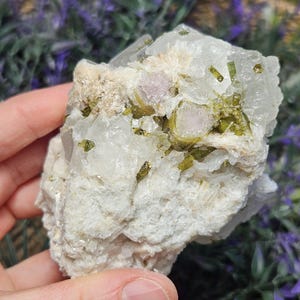363g Watermelon Tourmaline & Quartz Specimen - Brazilian Tourmaline Crystal - Watermelon Tourmaline Crystal - Watermelon Tourmaline Quartz