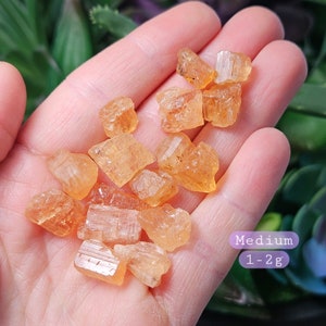 Imperial Topaz Crystal Specimen: Raw Gold Topaz from Brazil image 8