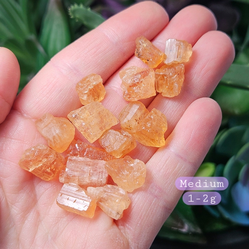 Imperial Topaz Crystal Specimen: Raw Gold Topaz from Brazil image 8