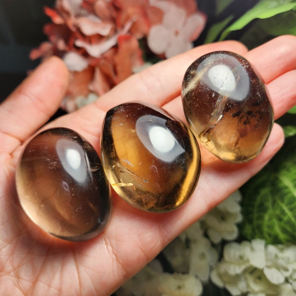 Smoky Quartz Crystal / Smoky Quartz Palm Stone / Smoky Quartz Stone / Smoky Quartz Tumbled Stone / Polished Smoky Quartz / Smoky Quartz