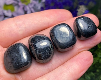 Polished Shungite Crystal: Carbon-Rich Stone