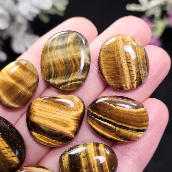 Polished Tiger's Eye Crystal, Tumbled Tigers Eye - Tigers Eye Gemstones