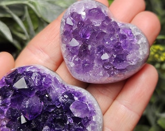 スーパードゥルージーレッドピンクアメジストハート - Etsy 日本