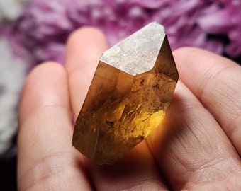 Congo Citrine / Natural Citrine / Citrine Crystal / Citrine Point / Citrine Crystal Point / Citrine Tower / Citrine Quartz Crystal / Citrine