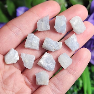 Blue Barite Crystal - Blue Barite from Morocco - Barite Crystal - Barite Specimen - Blue Barite Stone - Barite Cluster - Raw Blue Barite
