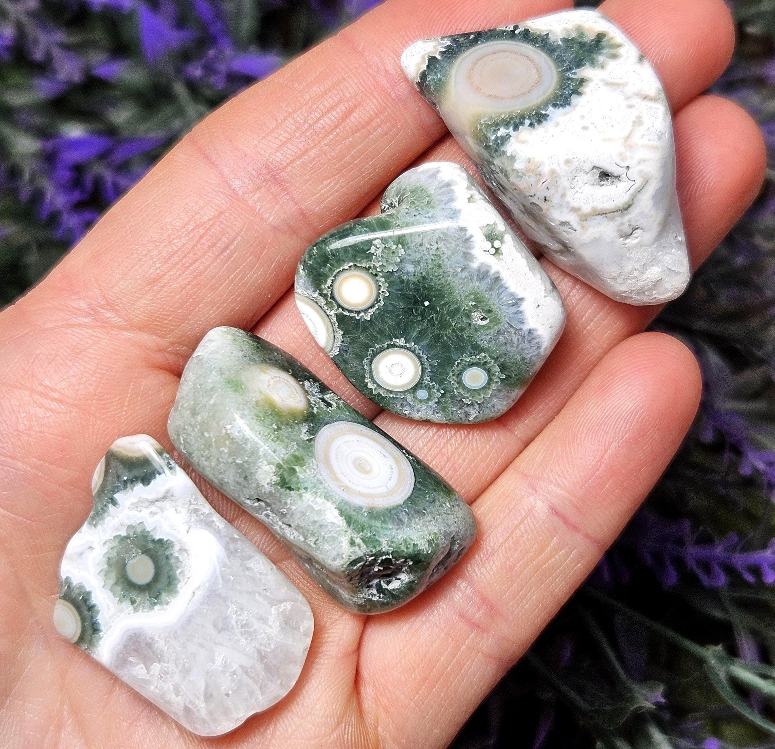 オーシャンジャスパー☆エイトヴェイ☆レア☆スフィア☆ Ocean jasper vein 8 - Etsy 日本