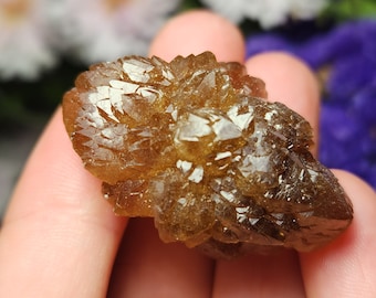 Elestial Citrine Crystal / Natural Citrine / Citrine Cluster / Citrine Flower / Yellow Citrine / November Birthstone / Raw Citrine Stone