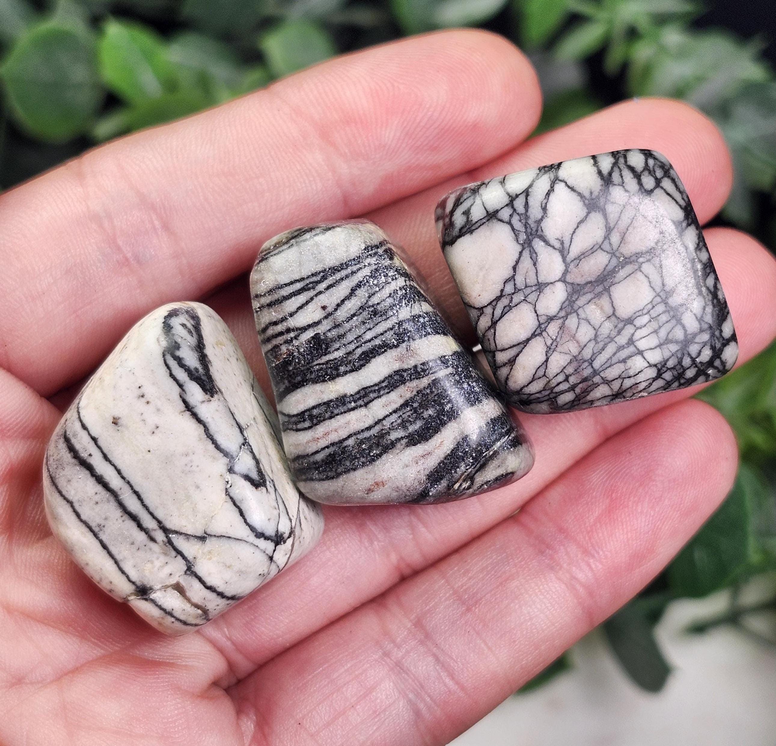 Spider Web Jasper Crystal - Spider Web Jasper Tumble - Spiderweb Jasper - Tumbled Jasper - Jasper Crystal - Jasper Tumbled Stone - Jasper