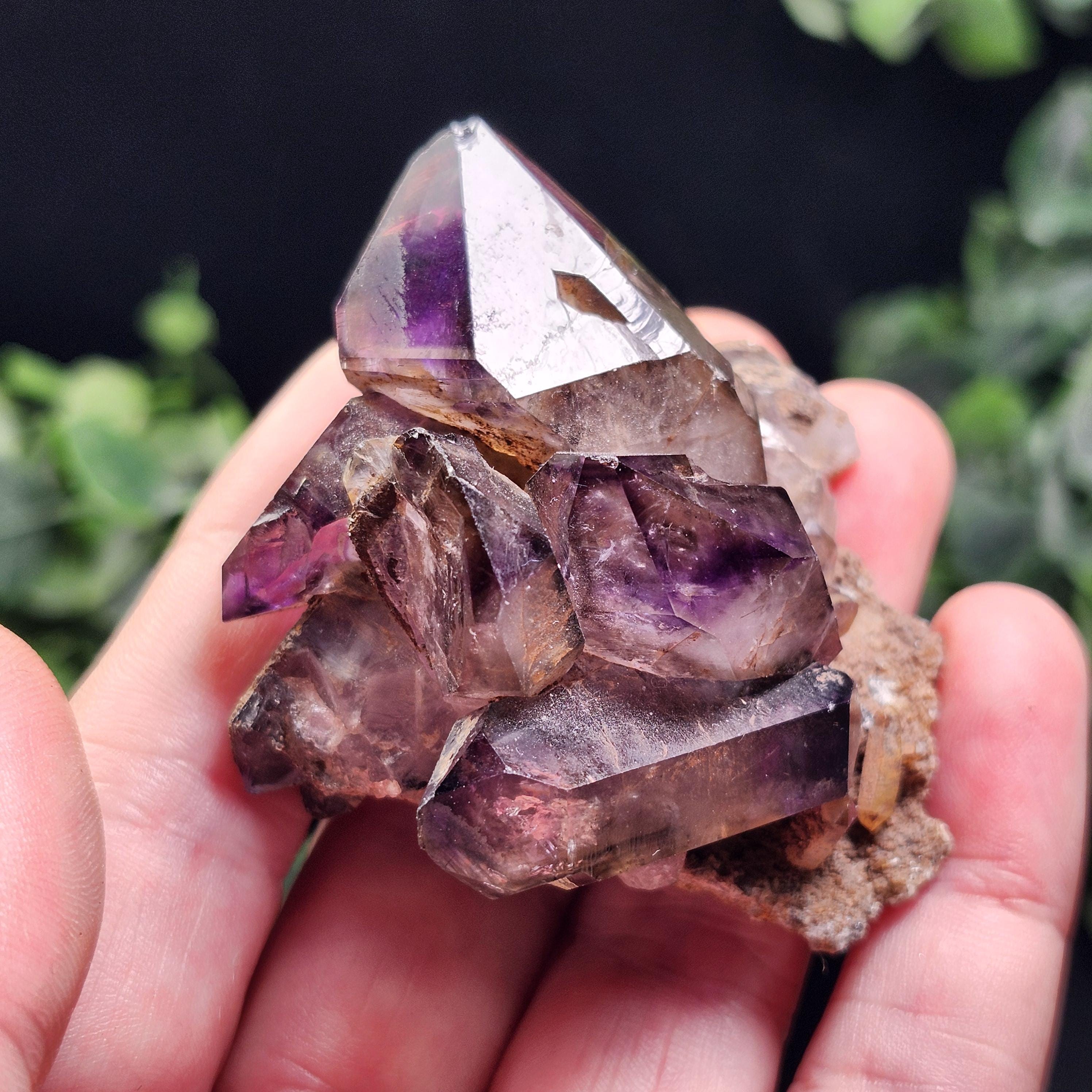 シャンガーンアメジスト 63g - アメジストクリスタル - スモーキー