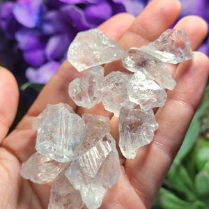 Etched Quartz Specimen, Seed Crystal - Raw Clear Quartz Stone image 9