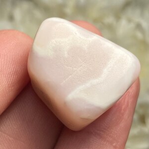 Pink Mangano Calcite Crystal, UV Reactive Specimen, Tumbled Pink Calcite image 6