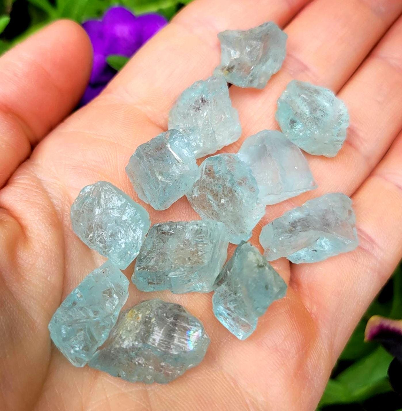 Blue Beryl Crystal - Etsy Australia