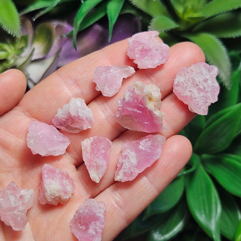 Crystalised Roses Crystallized Rose Quartz Crystal - RARE Crystal - Terminated Rose ...