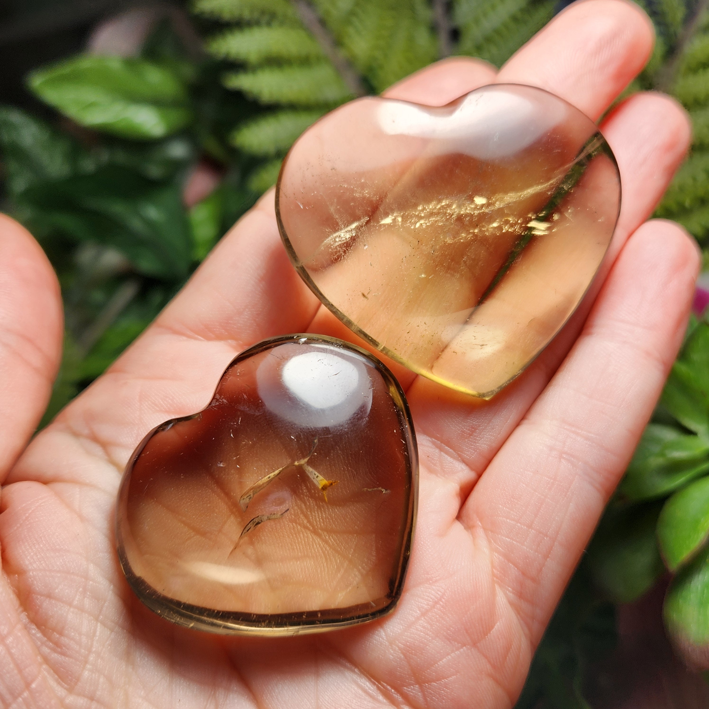 Smoky Quartz Crystal Heart Carving: Polished Heart Stone - Etsy