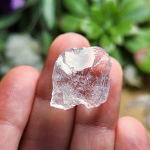Etched Quartz Specimen, Seed Crystal - Raw Clear Quartz Stone image 2