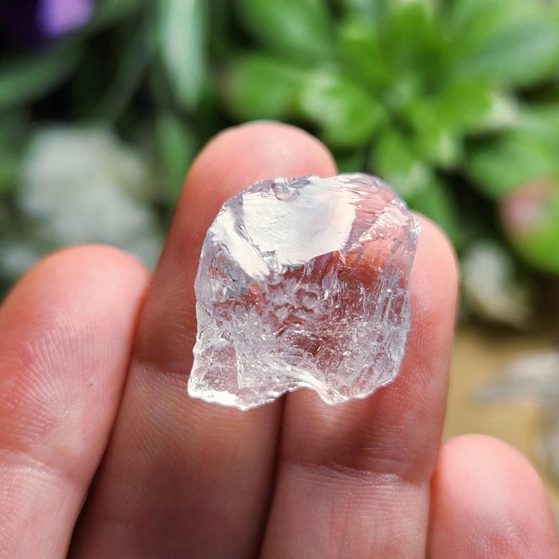 Etched Quartz Specimen, Seed Crystal - Raw Clear Quartz Stone image 2
