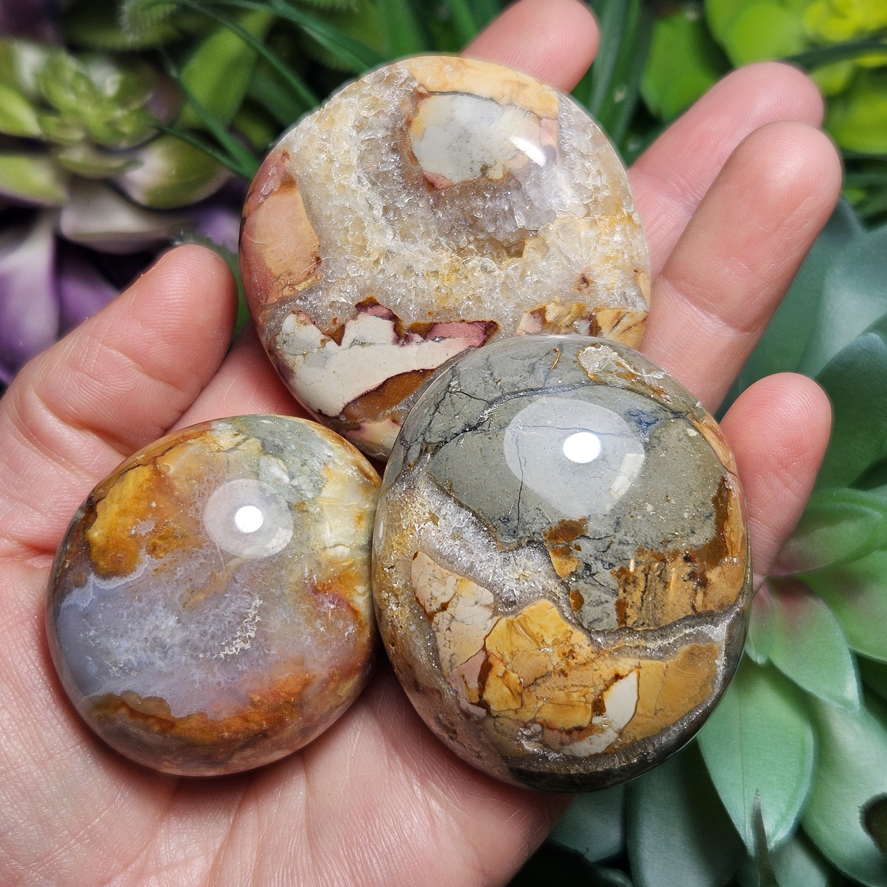 Ibis Jasper Crystal - Polished Ibis Jasper - Ibis Jasper Palm