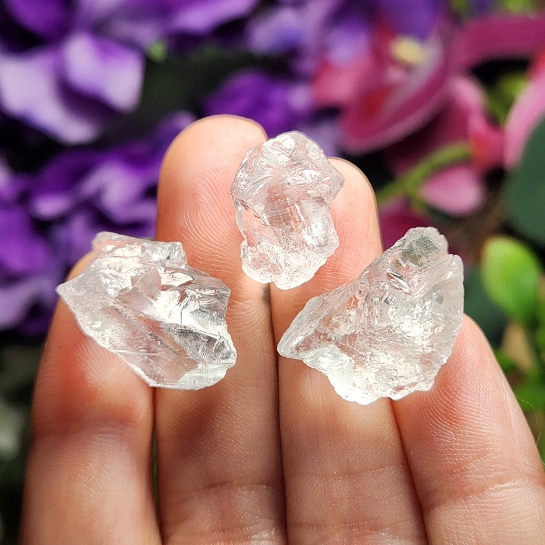 Etched Quartz Specimen, Seed Crystal - Raw Clear Quartz Stone image 1