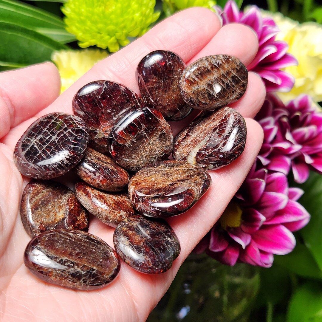 Polished Garnet Crystal / Red Garnet / Polished Garnet Stone / Garnet ...