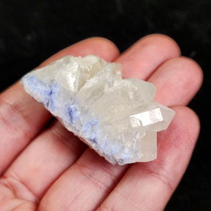 Periwinkle Dumortierite Quartz Crystal Specimen: Stone of Patience