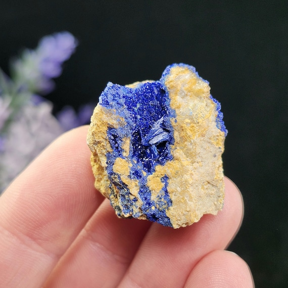 Morenci "Bluebird" Azurite Specimen from Arizona - Raw Azurite Crystals - Bluebird Azurite - Morenci Mine, Arizona