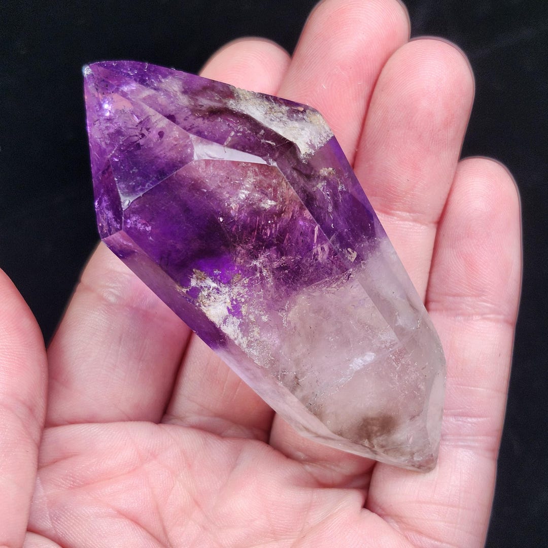 Polished Amethyst Crystal - 67g Amethyst - Double Terminated Amethyst