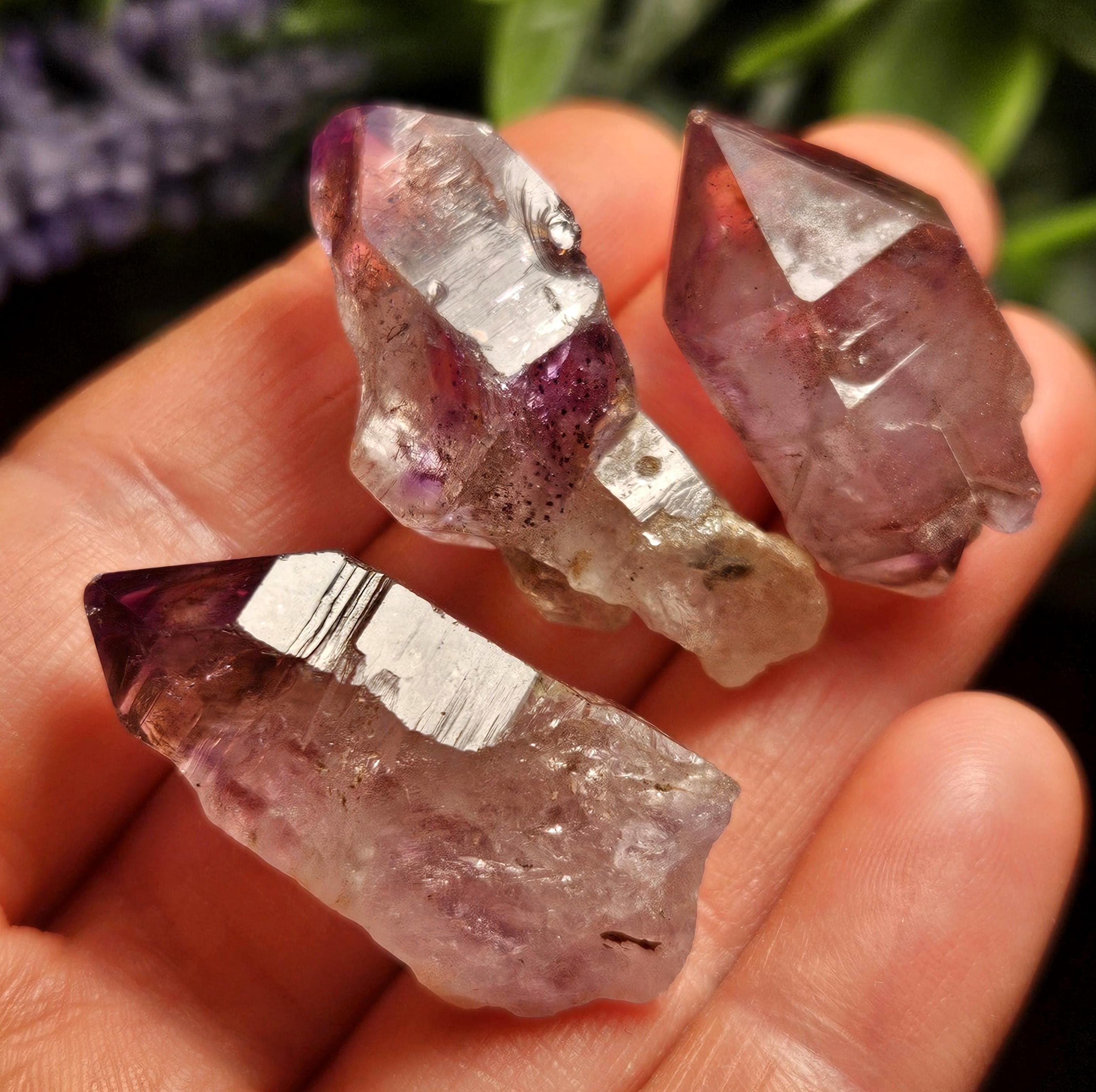 ジンバブエ産チブクアメジスト、シャンガーン水晶、シャンガーン