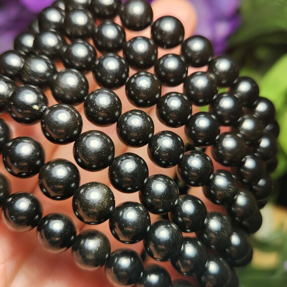 Jet Bracelet - Jet Crystal Bracelet - Jet Stone Jewelry
