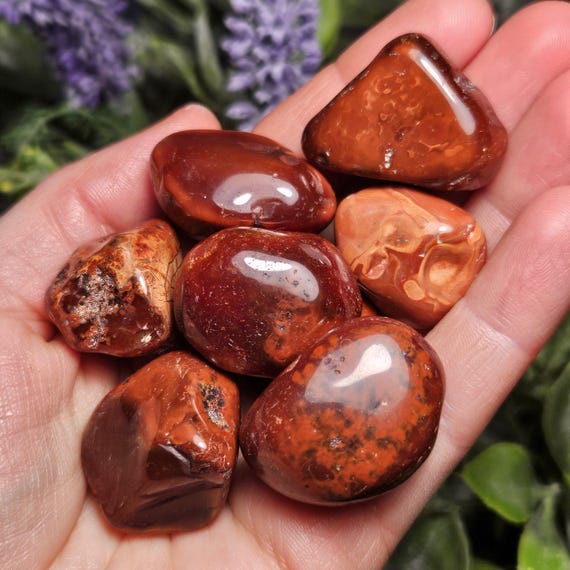 Carnelian Tumble Stone: Natural Red-orange Crystal - Etsy