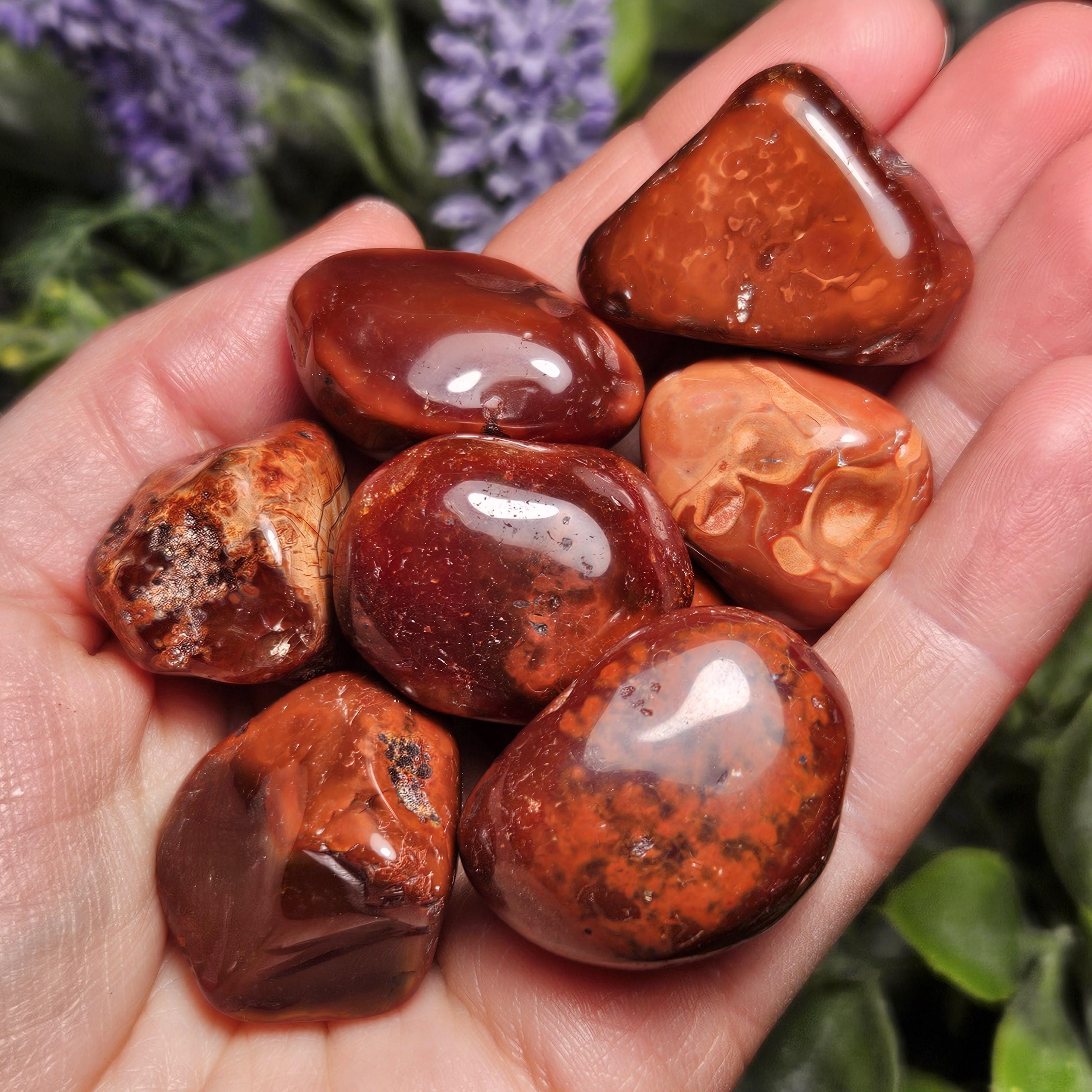 Carnelian Tumble Stone: Natural Red-orange Crystal - Etsy