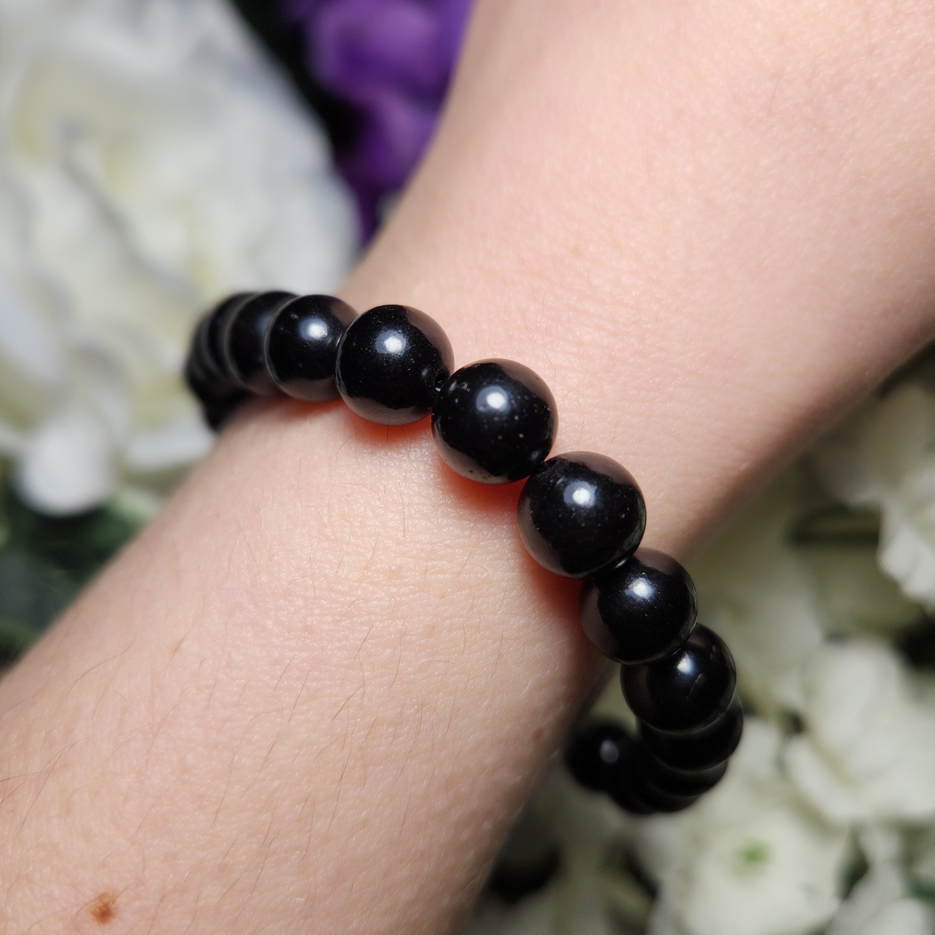 ブレスレット [Haleine]Gemstone l Bracelet Jet black (VA215) 210.jpg