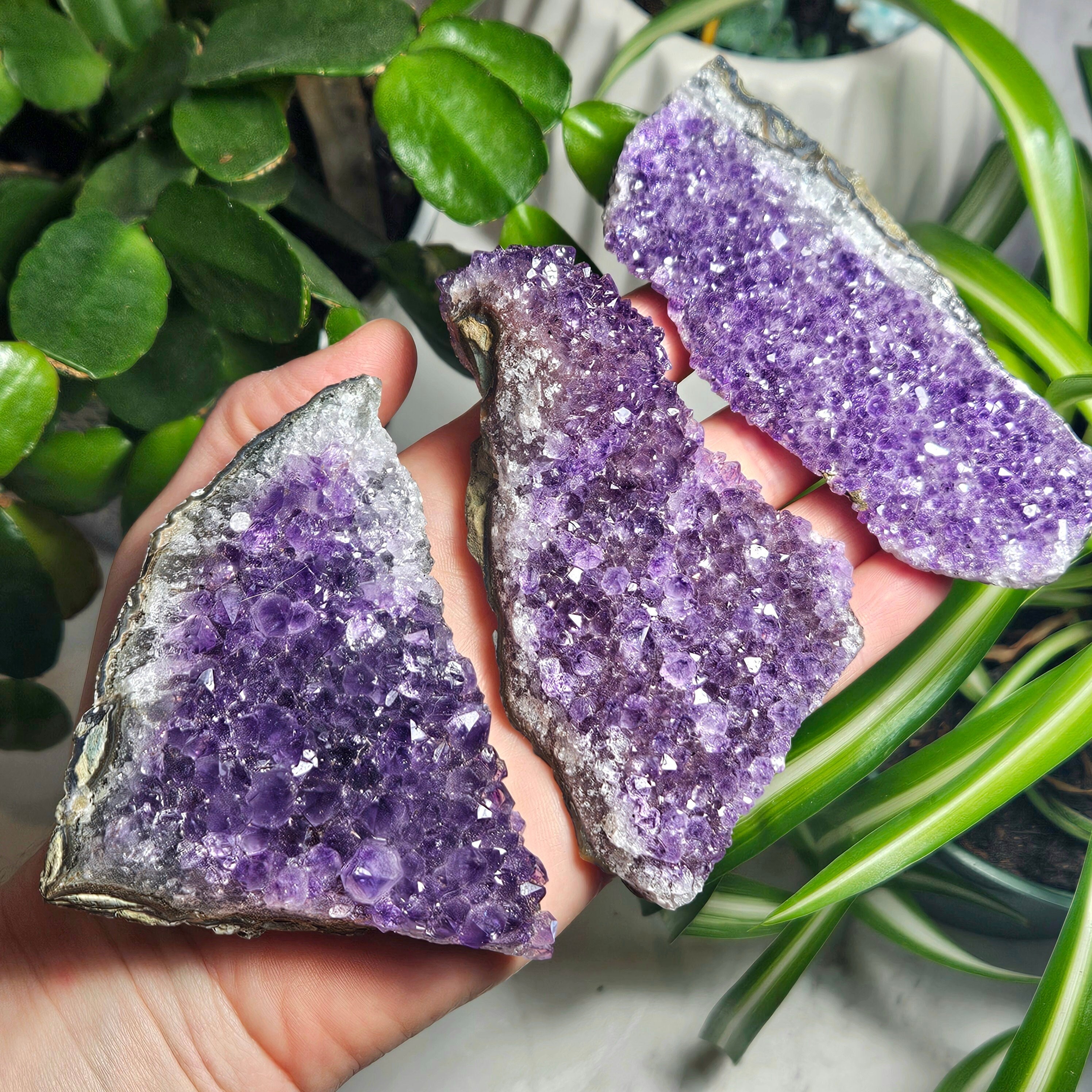 Raw Amethyst Cluster - Natural Amethyst Crystal - Home Decor - Amethyst Crystal Cluster - Amethsyt Specimen - Raw Amethyst