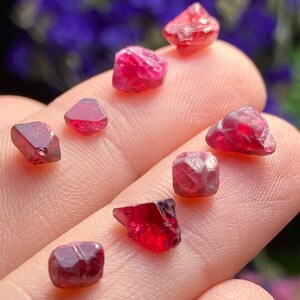 Spinel Crystal - Raw Spinel - Red Spinel - Pink Spinel - Natural Spinel Crystal - Raw Spinel Crystal - Spinel Gemstone - Spinel Gemstone image 2