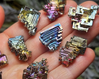 ビスマス - ビスマス結晶 - ビスマス標本 - 幾何学的形状の石 ビスマス - ビスマス結晶 - ビスマス標本 - 幾何学的形状の石