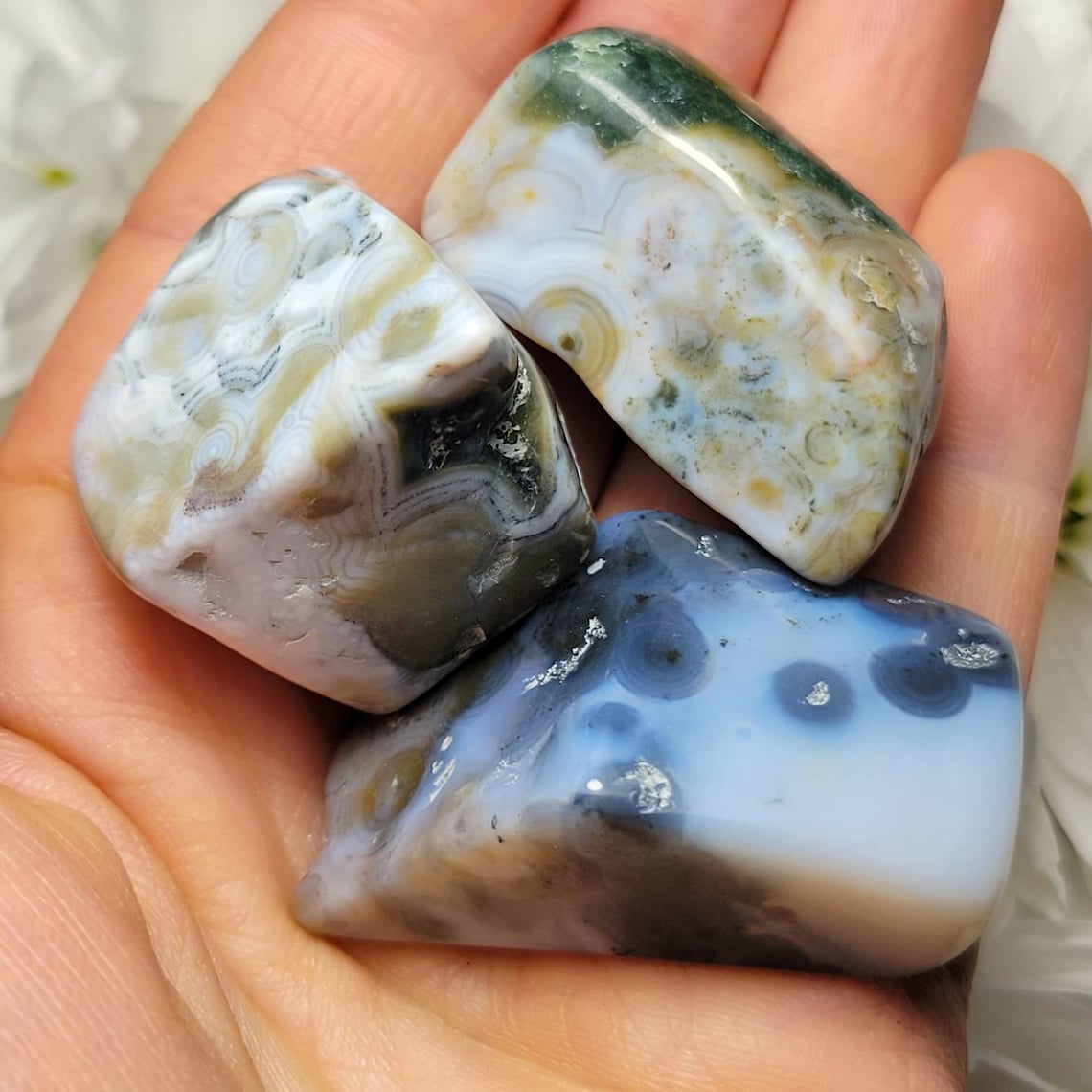 8th VEIN Ocean Jasper / Tumbled Stones / 8th Vein Ocean Jasper Etsy Canada