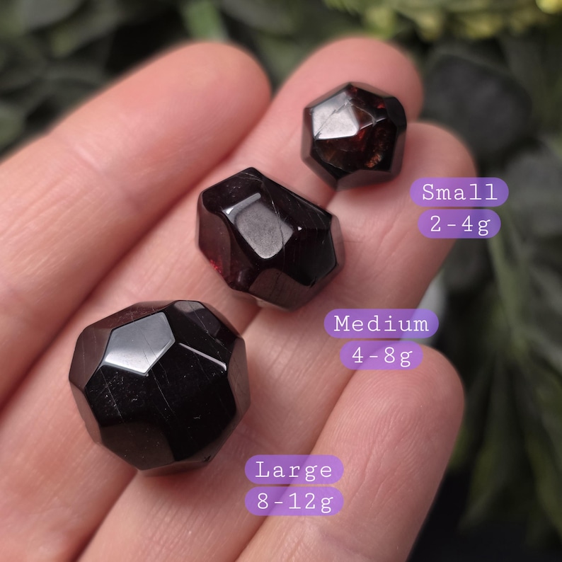 Red Garnet Crystal - Garnet Dodecahedron - Red Garnet - Polished Garnet - Garnet Crystal - Tumbled Garnet - Garnet Specimen - Garnet Stone image 10