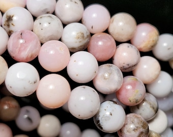 Pink Opal Bracelet - Beaded Crystal Bracelet - Peruvian Pink Opal - Pink Opal Jewelry