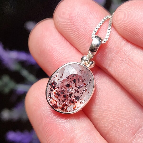 Lepidocrocite Quartz Sterling Silver Pendant