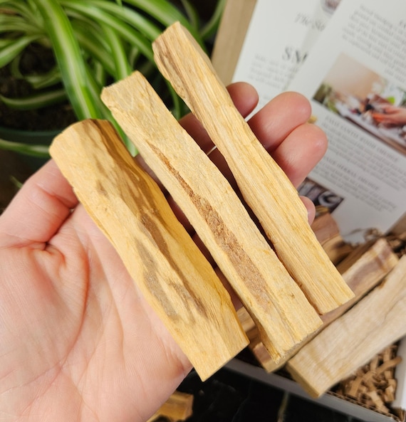 Palo Santo Sticks, Natural Incense Wood, Choose Your Quantity, 3.5–4” Sticks