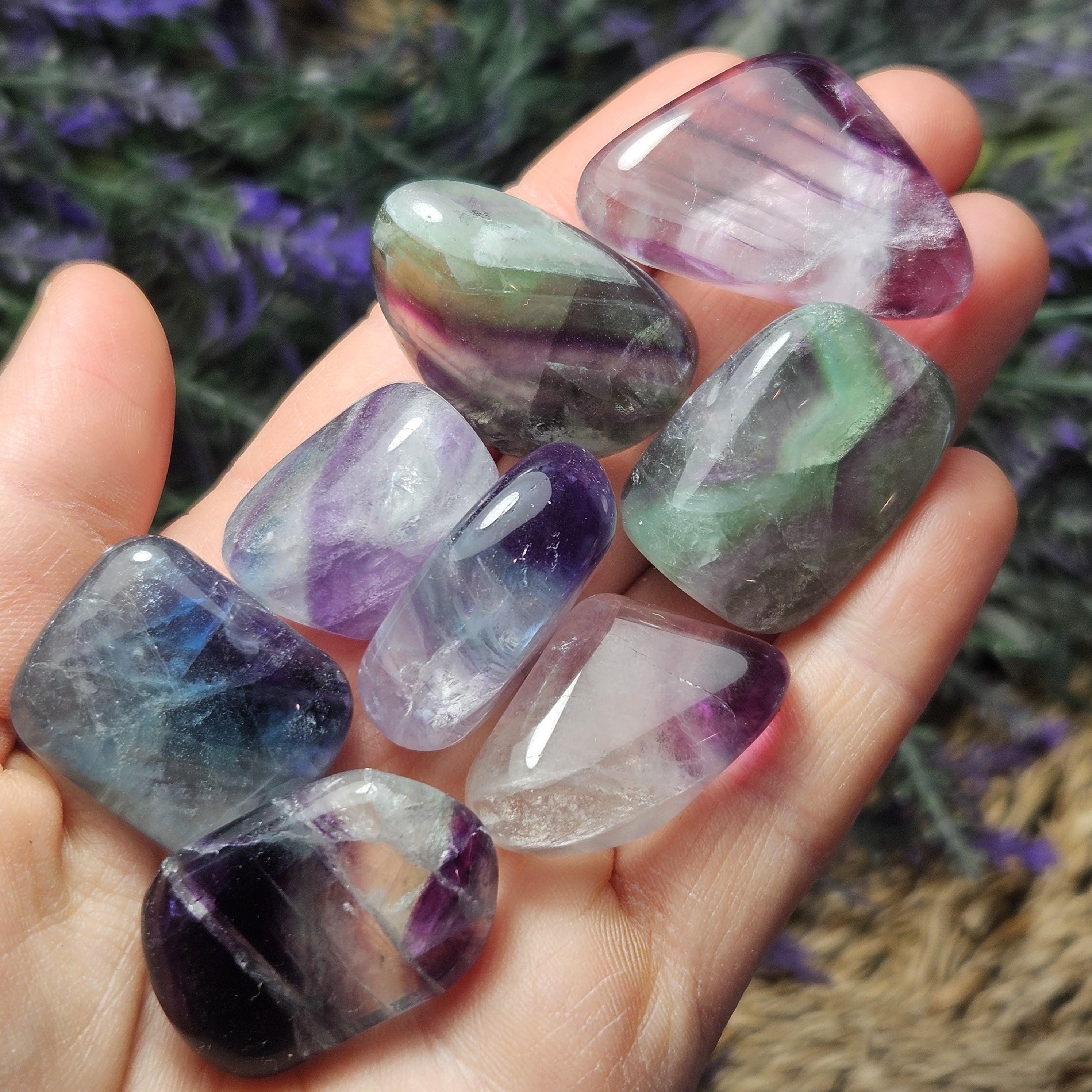 Fluorite Multicolore 15,60 Carats - Transparente, Naturelle D'Argentine, Taille émeraude