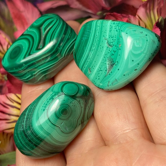 マラカイトクリスタル - タンブルマラカイト - ポリッシュマラカイト