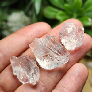 Etched Quartz Specimen, Seed Crystal - Raw Clear Quartz Stone image 4