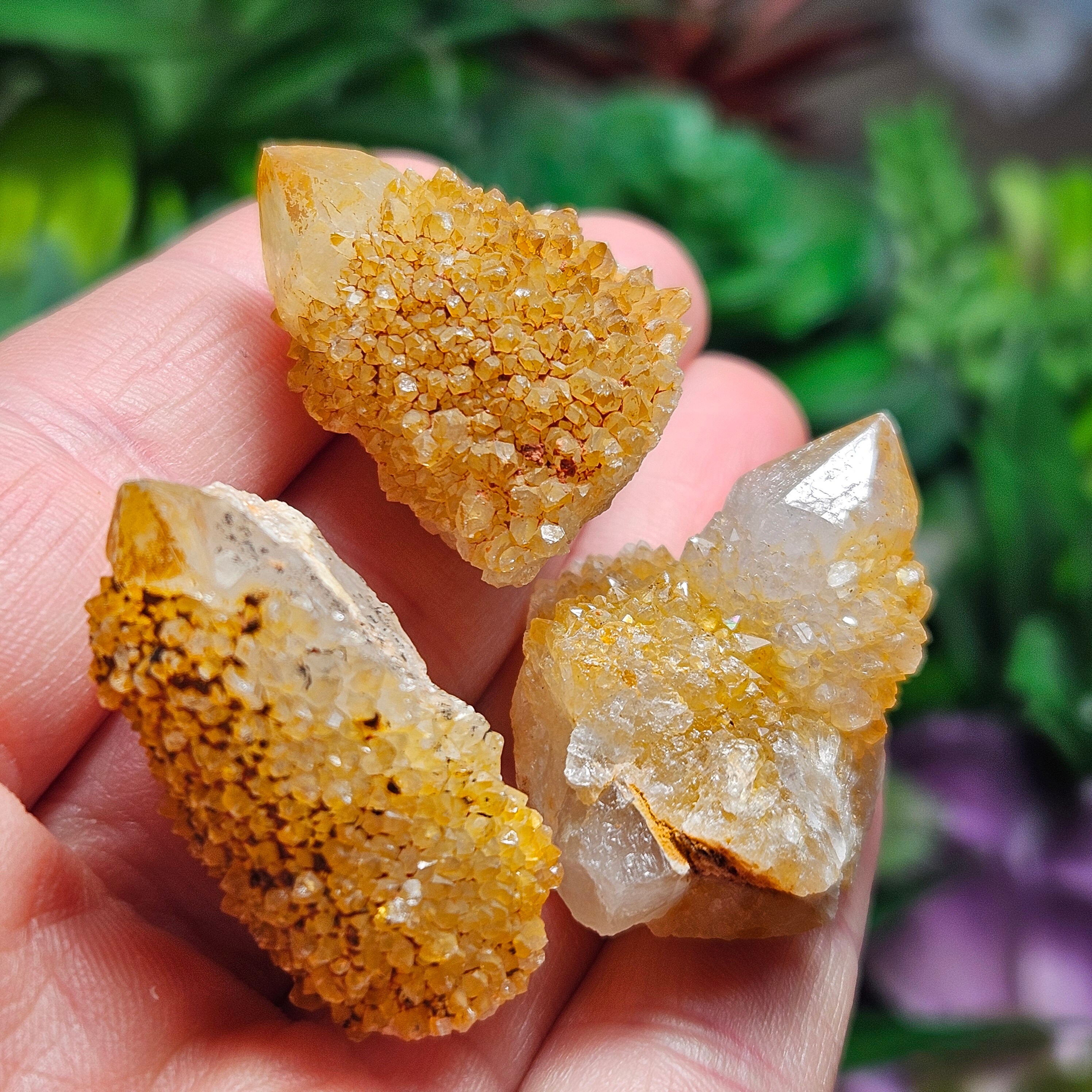 ゴールデンヒーラースピリットクォーツクラスター：南アフリカ産