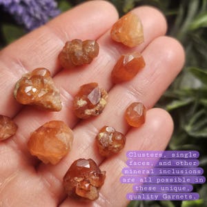 Spessartine Garnet Crystal, Raw Naturally Terminated Orange Garnet Specimen image 6