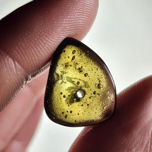 Authentic Moldavite Bead - 1.9g Authentic Moldavite - Polished Moldavite - Genuine Moldavite - Tektite - Moldavite Crystal - Moldavite Stone