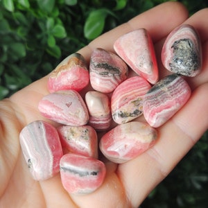 Rhodochrosite Crystal - Tumbled Stones - Polished Rhodochrosite - Rhodochrosite Tumble - Rhodochrosite Tumbled Stone - Rhodochrosite Stone
