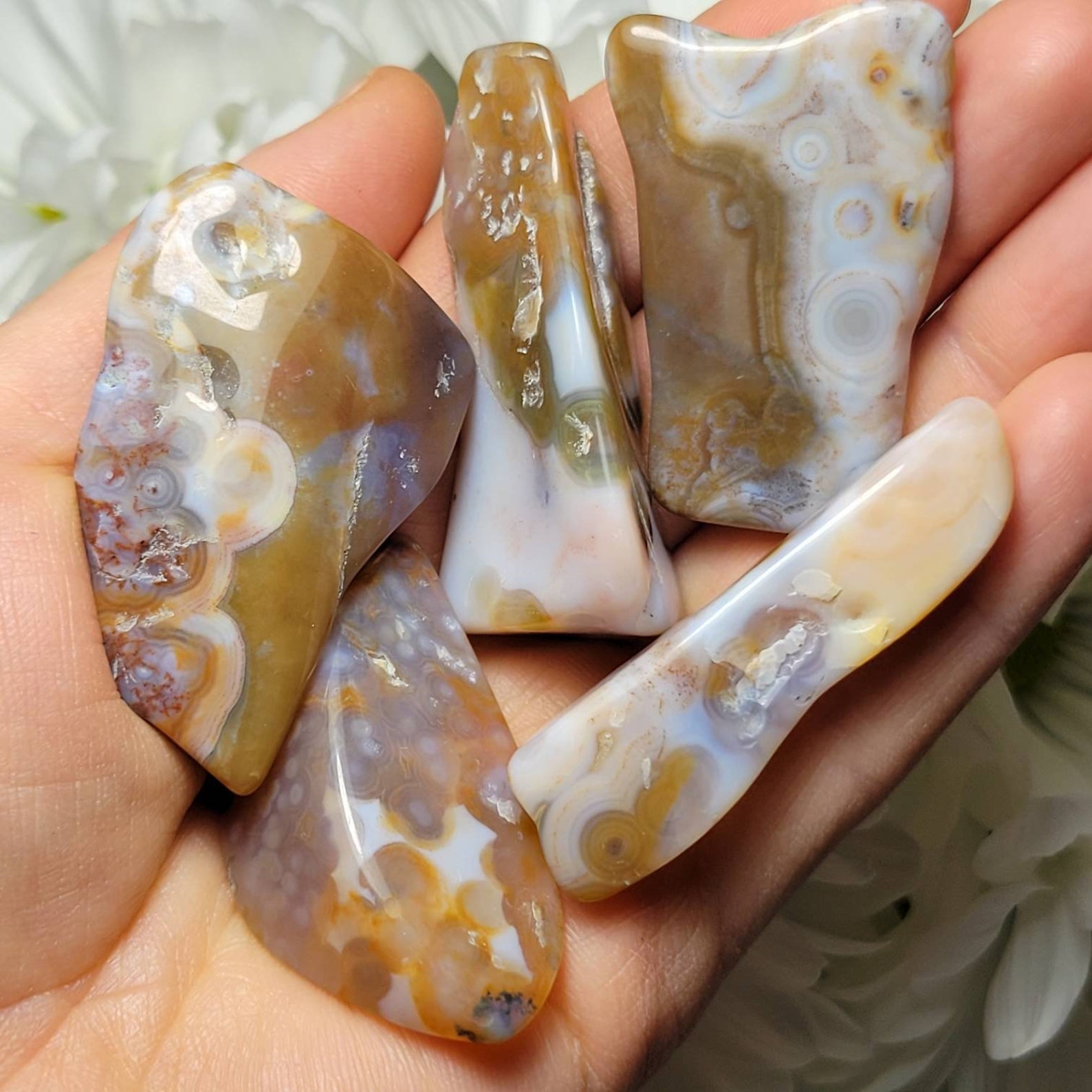 8th VEIN Ocean Jasper / Tumbled Stones / 8th Vein Ocean Jasper Etsy