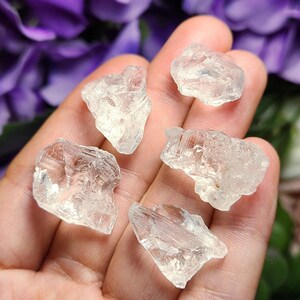 Etched Quartz Specimen, Seed Crystal - Raw Clear Quartz Stone image 8