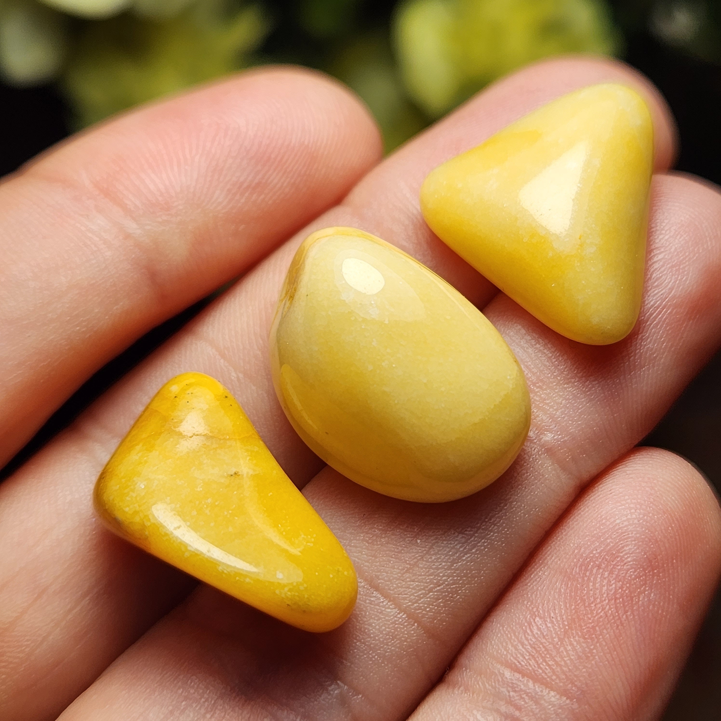 Yellow Jasper Crystal - Tumbled Yellow Jasper - Polished Yellow